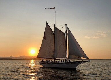 Seattle: Tall Sailboat Sunset Harbour Cruise