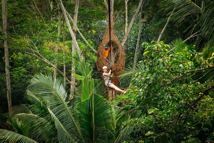 Ubud: Halbtägiges Zipline- und Dschungelschaukel-Abenteuer