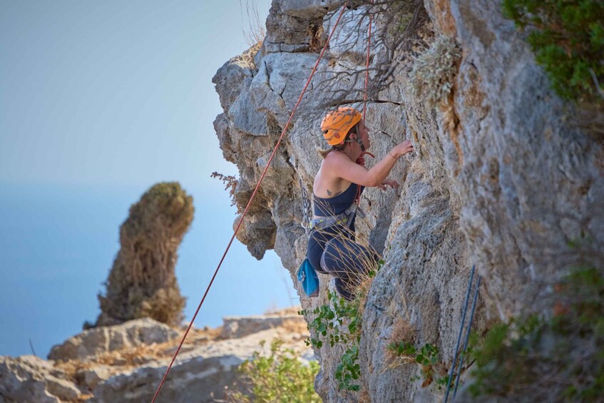 Picture 32 for Activity Rhodes: Ladiko Bay Rock Climbing and Rappelling Experience