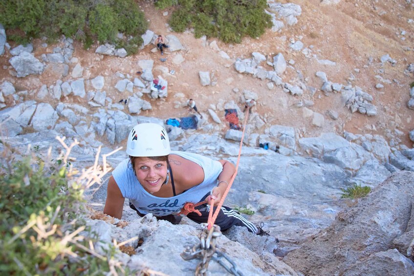 Picture 16 for Activity Rhodes: Ladiko Bay Rock Climbing and Rappelling Experience