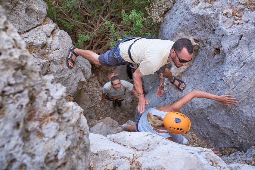 Picture 17 for Activity Rhodes: Ladiko Bay Rock Climbing and Rappelling Experience