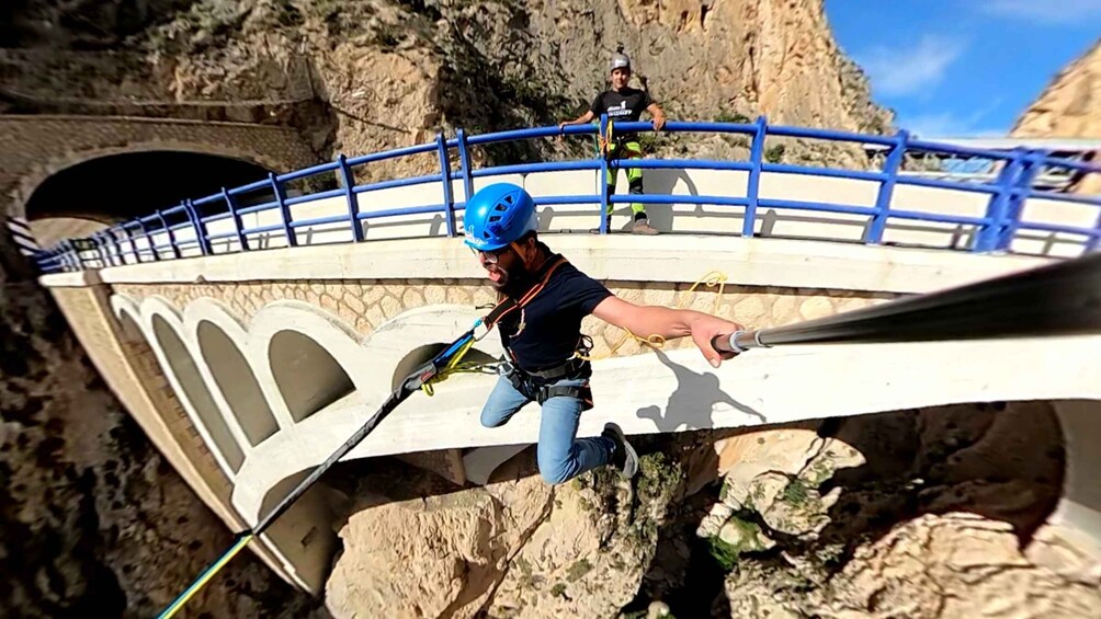 Picture 7 for Activity Altea: Bungee jumping in "El Mascarat" canyon