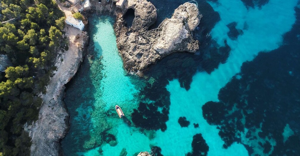 From Cala Figuera: Boat Tour to Cala Marmols & Caló de Moro