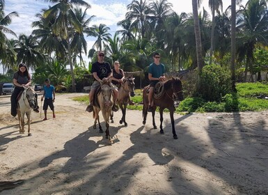 Acapulco : Promenade à cheval sur la plage excursion sur Barra Vieja