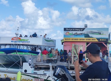 From Your Hotel in San Ignacio to Caye Caulker/Van + Ferry