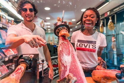 Dégustation de jambon ibérique avec le Cava Sagrada Familia