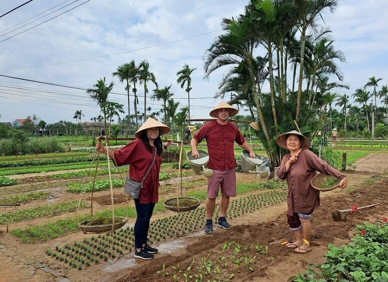 Picture 11 for Activity Hoi An : Basket Boat & Farming and Cooking Class in Tra Que