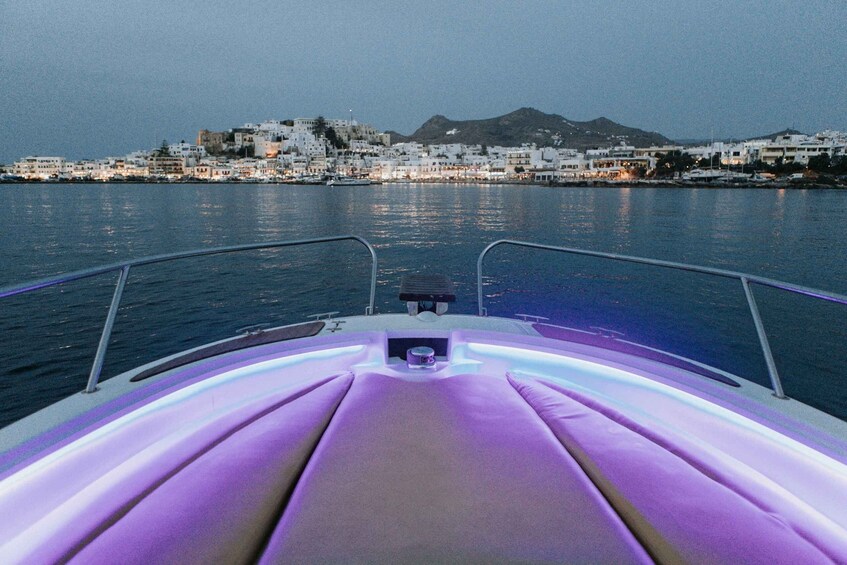 Picture 7 for Activity Naxos: Private Sunset Boat Tour with Fruit and Champagne