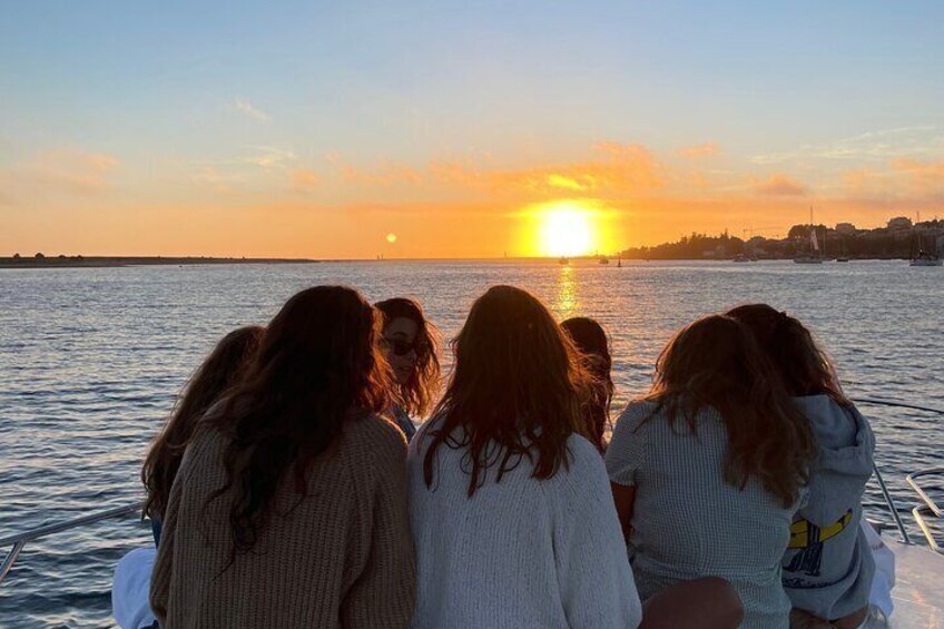 sunset with friends