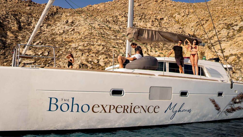 Picture 1 for Activity Mykonos: Boho Experience Catamaran Cruise