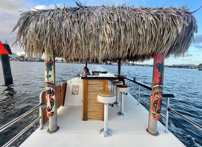 Picture 1 for Activity Fort Lauderdale: Private Tiki Boat Tour up to 6 people