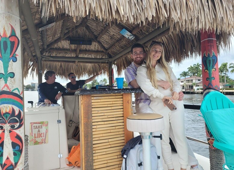 Picture 2 for Activity Fort Lauderdale: Private Tiki Boat Tour up to 6 people