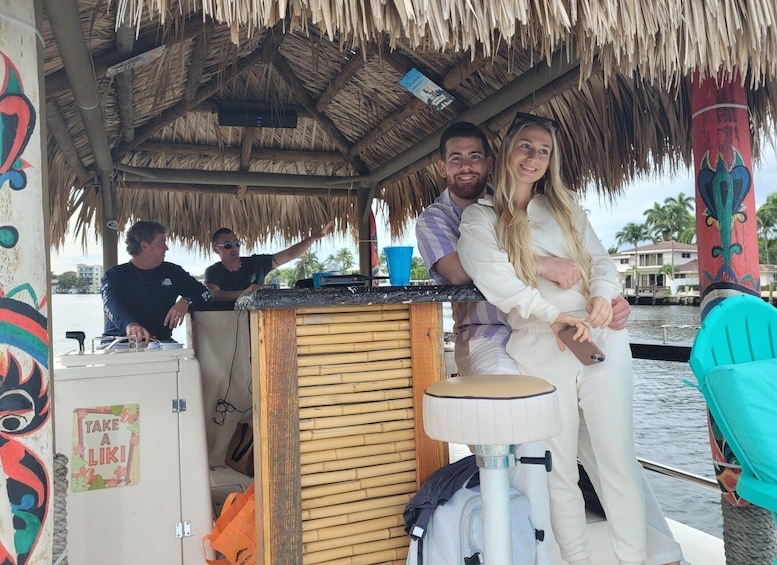 Picture 2 for Activity Fort Lauderdale: Private Tiki Boat Tour up to 6 people