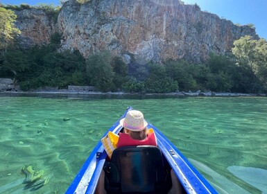 Kayaking Lake Ohrid with BBQ, from Ohrid.