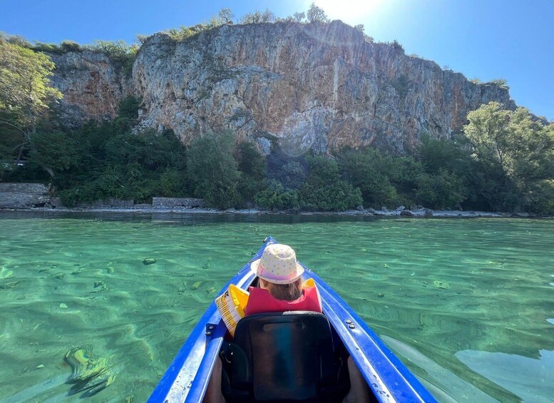 Kayaking Lake Ohrid with BBQ, from Ohrid.