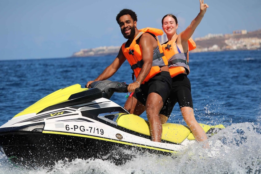 Picture 2 for Activity Tenerife: Jet Ski Guided Tour Discovery the Coastline