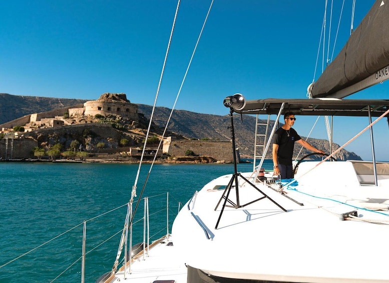 Picture 3 for Activity Elounda: Private Catamaran Trip with Food and Drinks