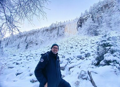 Rovaniemi: Korouoma Canyon& Frozen Waterfalls hiking and bbq