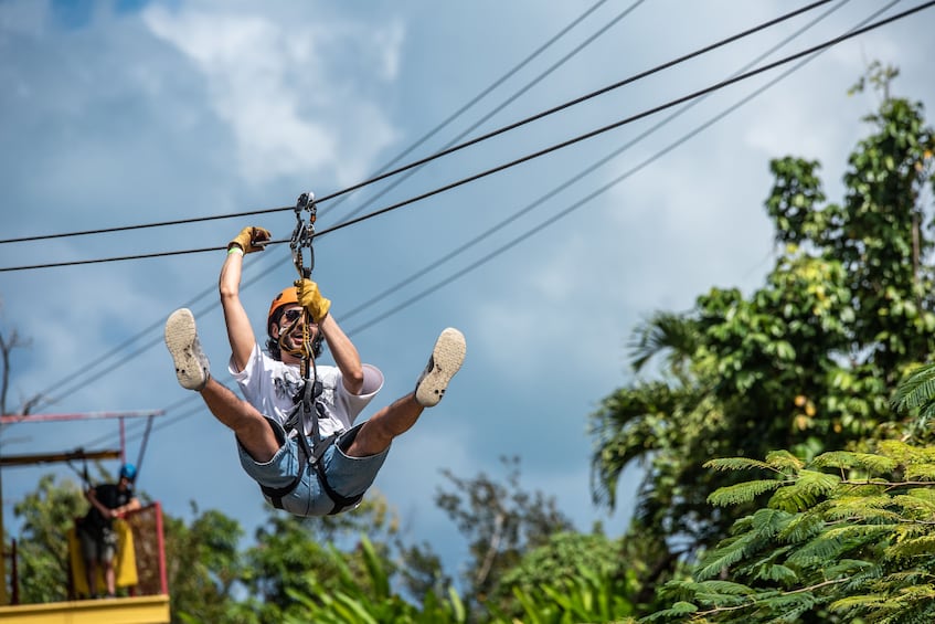 Zipline Canopy Adventure in El Yunque - Tour from San Juan