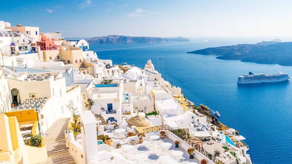 From Crete: Santorini Day Trip by Boat with Oia & Fira Visit