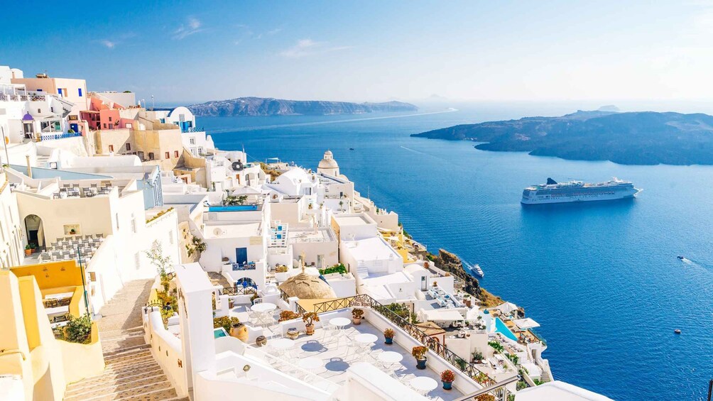 From Crete: Santorini Day Trip by Boat with Oia & Fira Visit