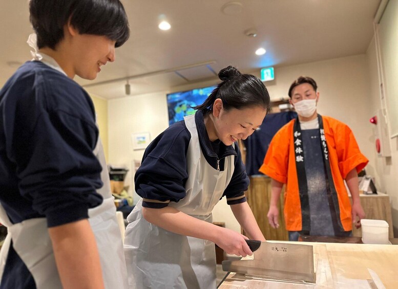 Picture 2 for Activity Japanese buckwheat noodle making experience in Sapporo,japan