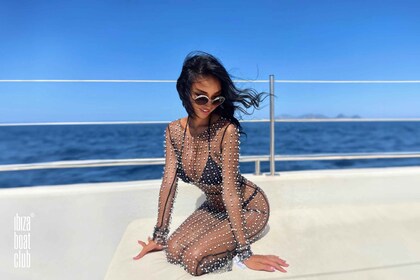 Ibiza : Premium Boat Party avec boissons illimitées, déjeuner et DJ