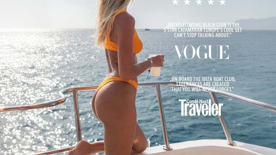 Ibiza: Bottomless Brunch at Ibiza Boat Club with Drinks & DJ