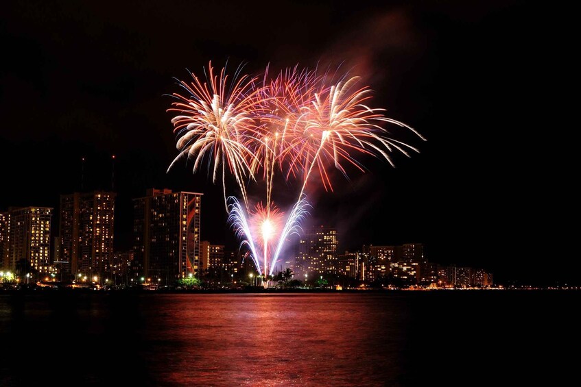 Picture 1 for Activity Honolulu: Friday Night Fireworks Cruise with Music