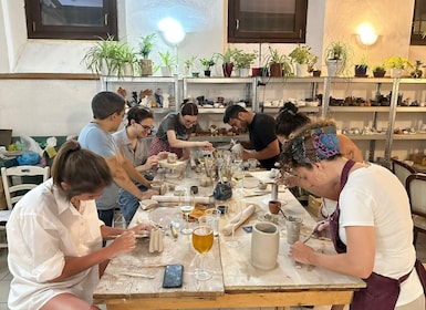 Wine and Pottery Workshop at Smart Lab Verona