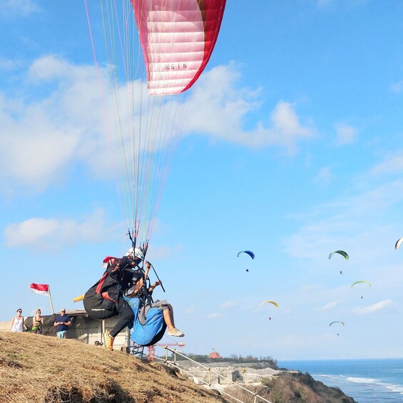 Picture 3 for Activity Bali: Uluwatu or Nusa Dua Beach Paragliding Experience