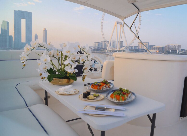 Picture 1 for Activity Dubai : 2hr Private Sushi Cruise on a 50ft Yacht