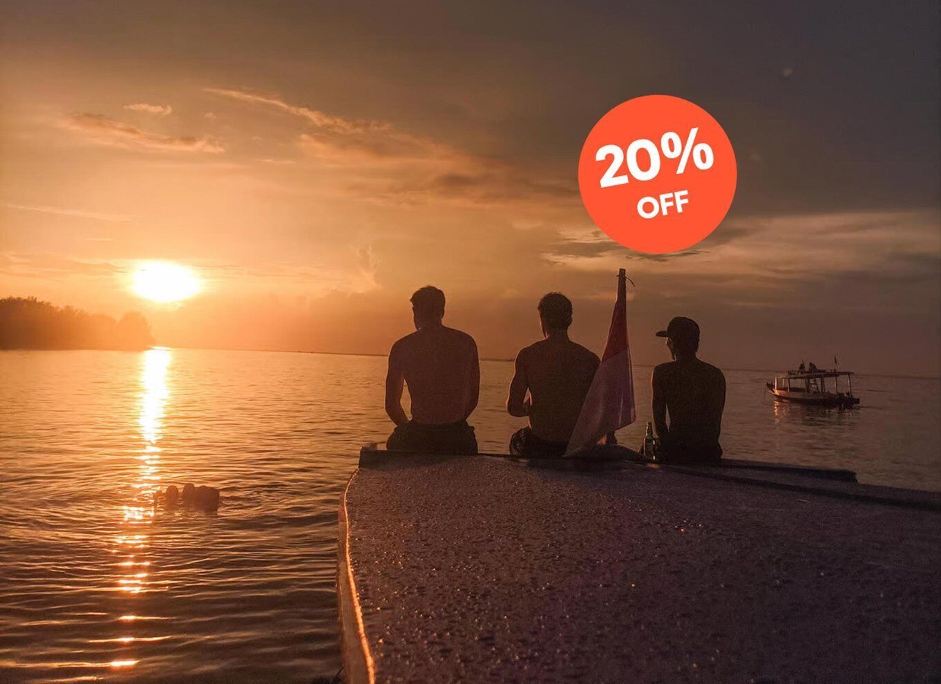 Gili Trawangan: Gili Islands Sunset Boat Tour and Snorkeling