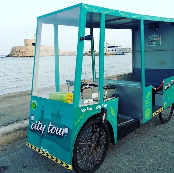 Picture 6 for Activity TukTuk 4seat electric bicycle bus Rhodes 30 min City