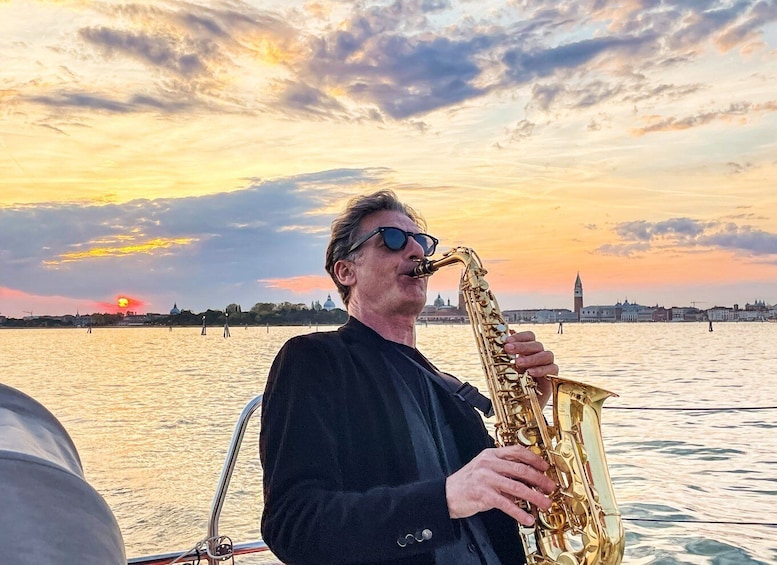 Picture 5 for Activity Venice: Catamaran Sunset Jazz Cruise with Aperitivo