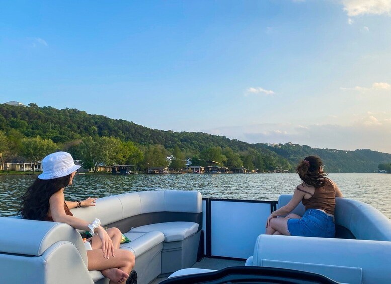 Picture 5 for Activity Austin: Lake Austin Guided Boat Tour with Full Sun Shading