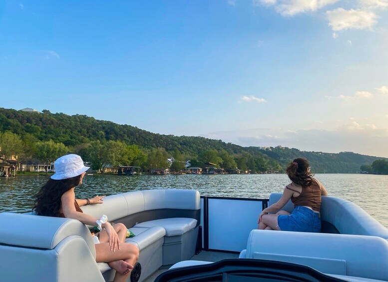 Picture 5 for Activity Austin: Lake Austin Guided Boat Tour with Full Sun Shading