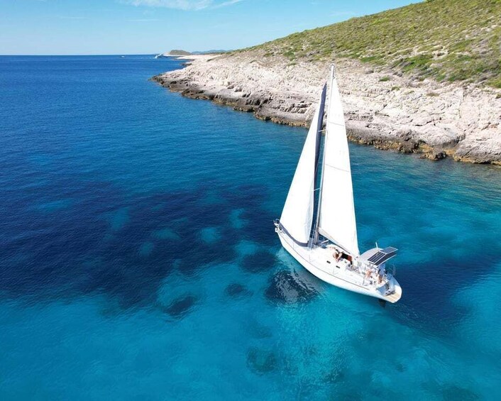 Picture 9 for Activity Hvar: Private Sailing Boat Trip with Swimming and Snorkeling