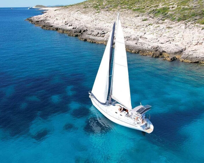 Picture 9 for Activity Hvar: Private Sailing Boat Trip with Swimming and Snorkeling