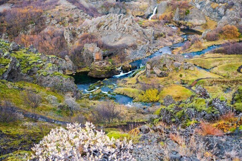 Small Group Tour of Valley of Tears and Natural Hot Spring in Iceland