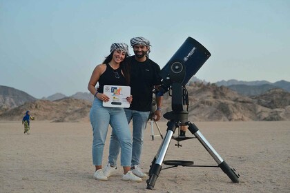 Hurghada: Observación de las estrellas con cena a la luz de las velas con Q...