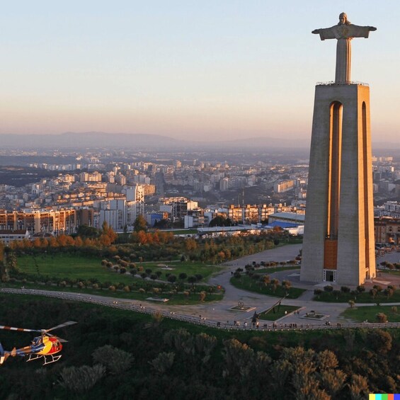 Picture 2 for Activity Lisbon: Sightseeing Helicopter Tour Over Belem and Caparica