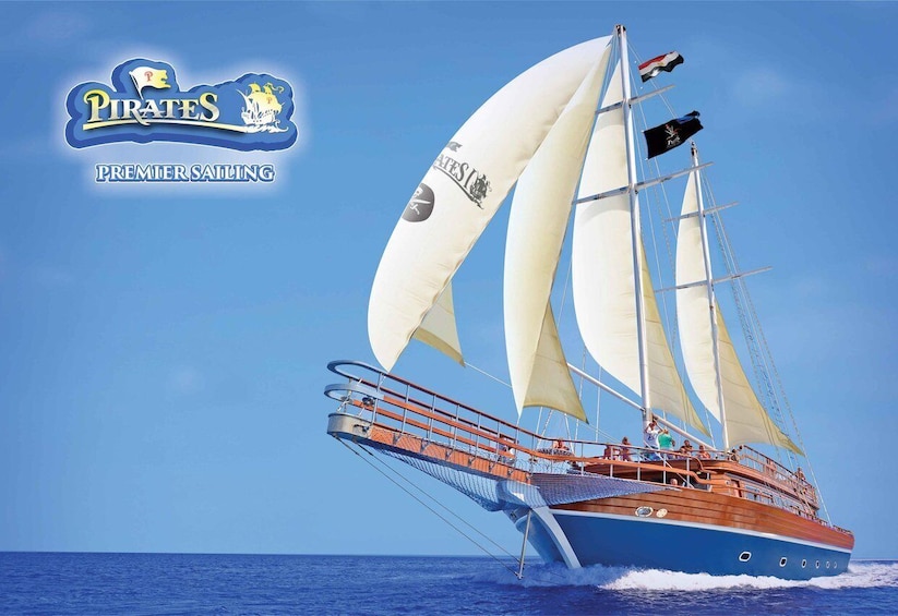 Hurghada: Pirates Sailing Boat to Orange Bay with Transfers