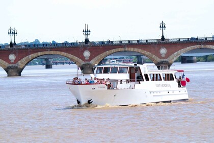 Burdeos: crucero por el río Garona con copa de vino y canelé