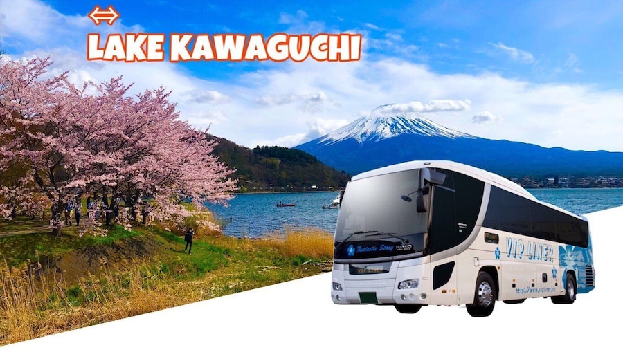 Lake Kawaguchi from Tokyo Express Bus Oneway/Roundway