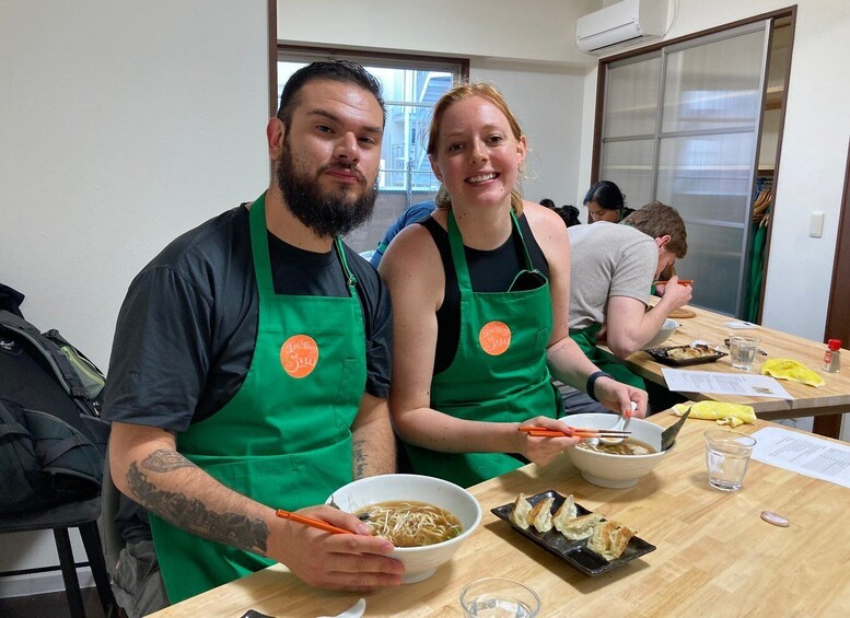 Picture 4 for Activity Osaka: Ramen and Gyoza Cooking Class in Dotonbori