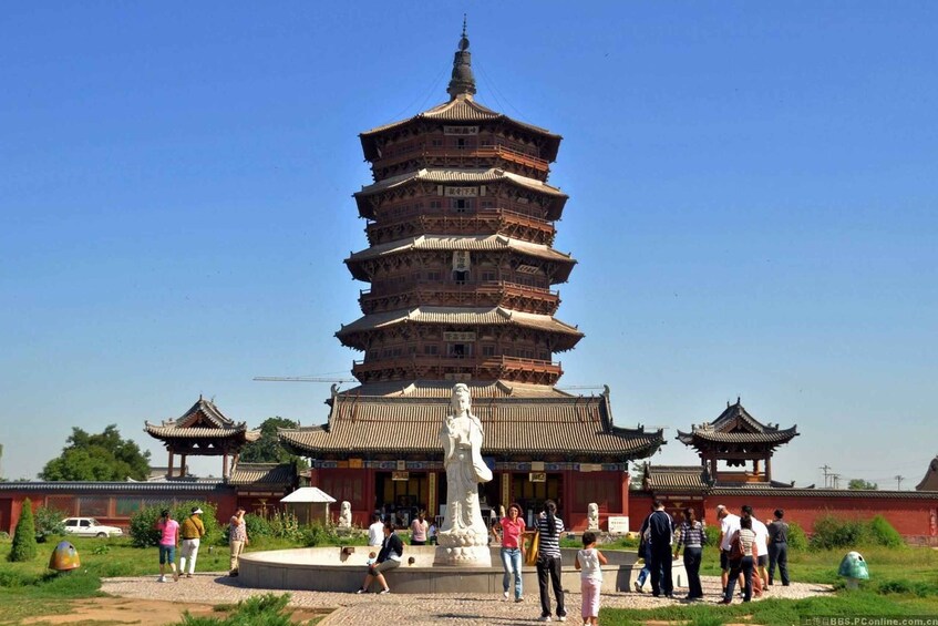 Datong Yungang Grottoes Hanging Temple Wooden Pagoda by Car