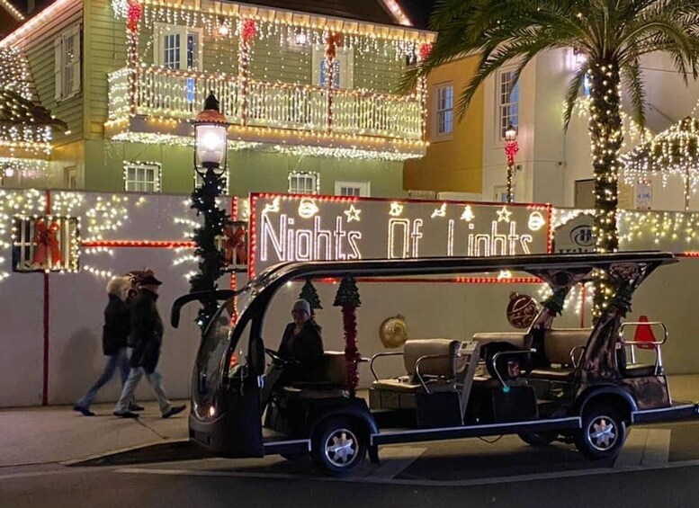 Picture 2 for Activity St Augustine: Nights of Lights Tour by Electric Cart