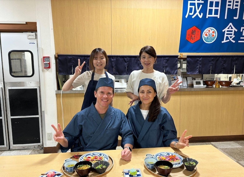 Narita Offering 3hour Japanese cooking experience.