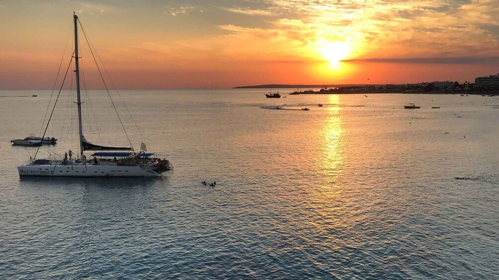 Picture 5 for Activity Sunny Beach: Sunset Catamaran Cruise with Dinner & Prosecco